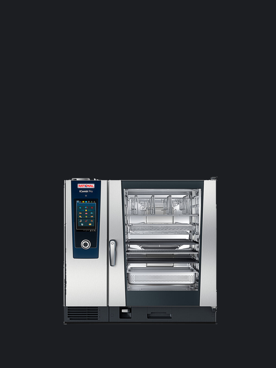 A professional combi oven — the platform learning the chef who runs it